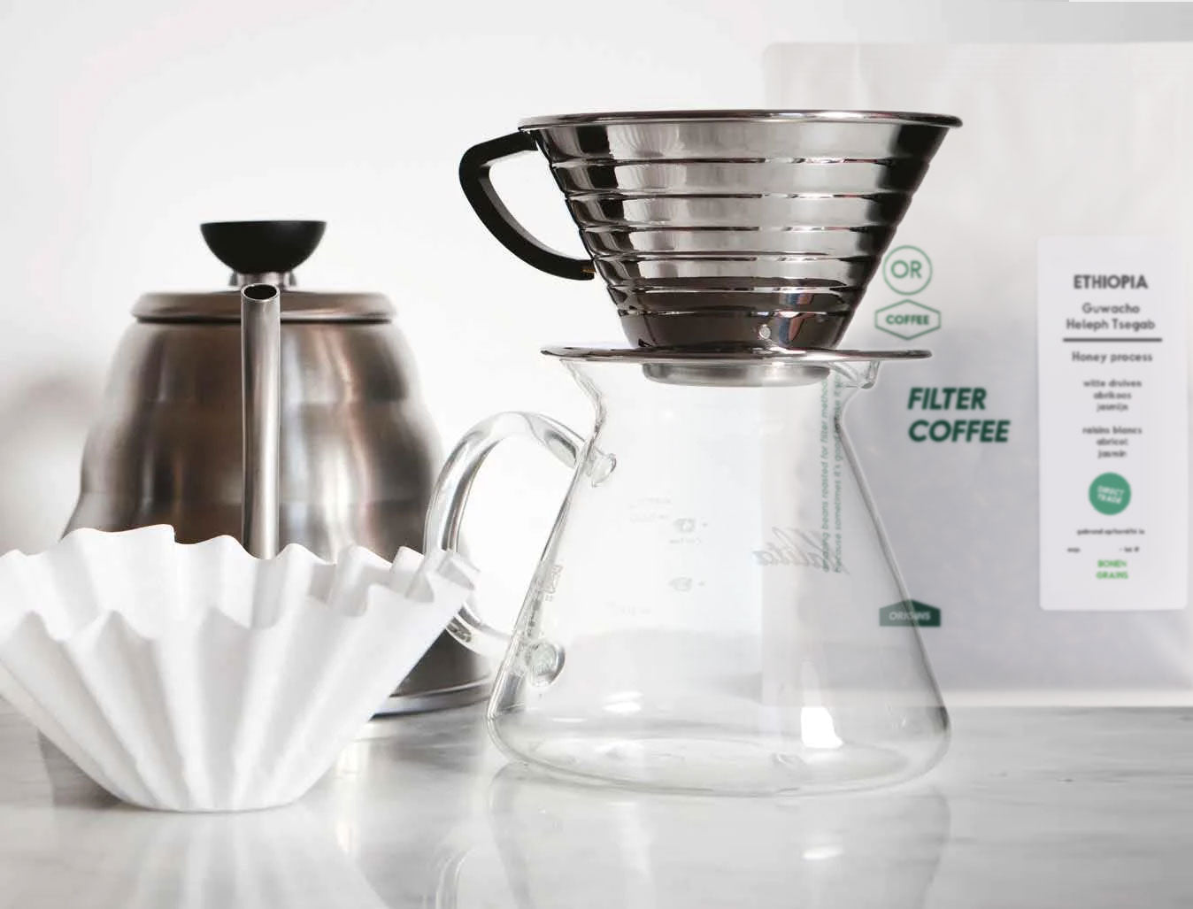 How to make filter coffee with the Kalita