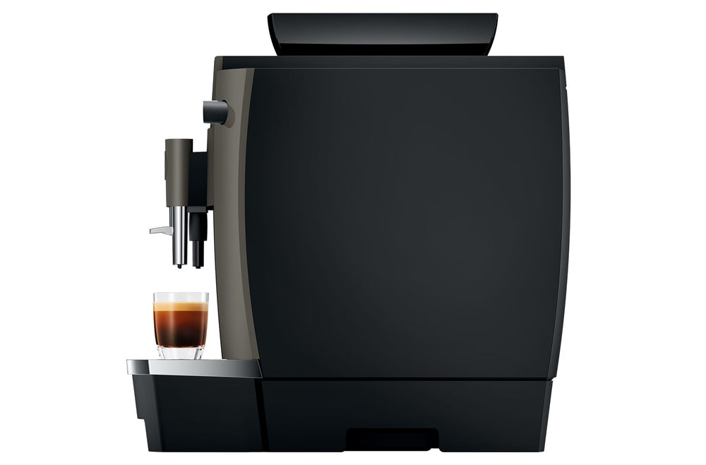 Jura W4 EA Dark Inox professional coffee machine - side