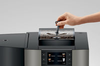 Jura X4c EA Dark Inox professional coffee machine - bean reservoir lock