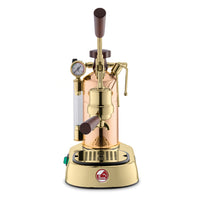 La Pavoni Professional Rame Gold lever espresso machine