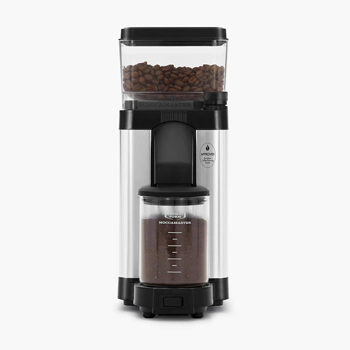 Moccamaster KM5 Coffee Grinder – Polished Silver