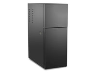 Übermilk FG12i under-counter milk fridge, black, door closed