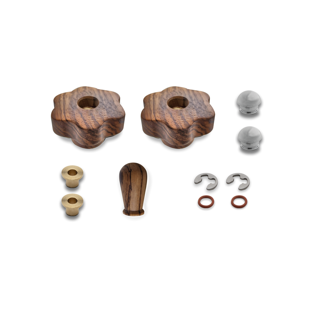 Lelit Upgrade Kit for Mara X – Wooden Handles – Zebrano