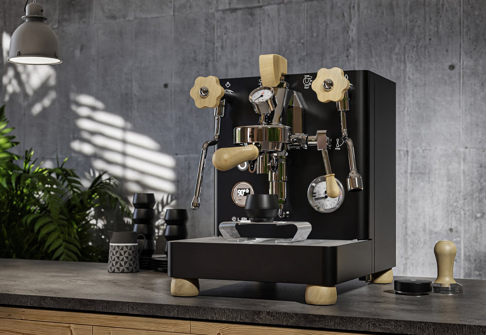 Lelit Bianca V3 black in a kitchen