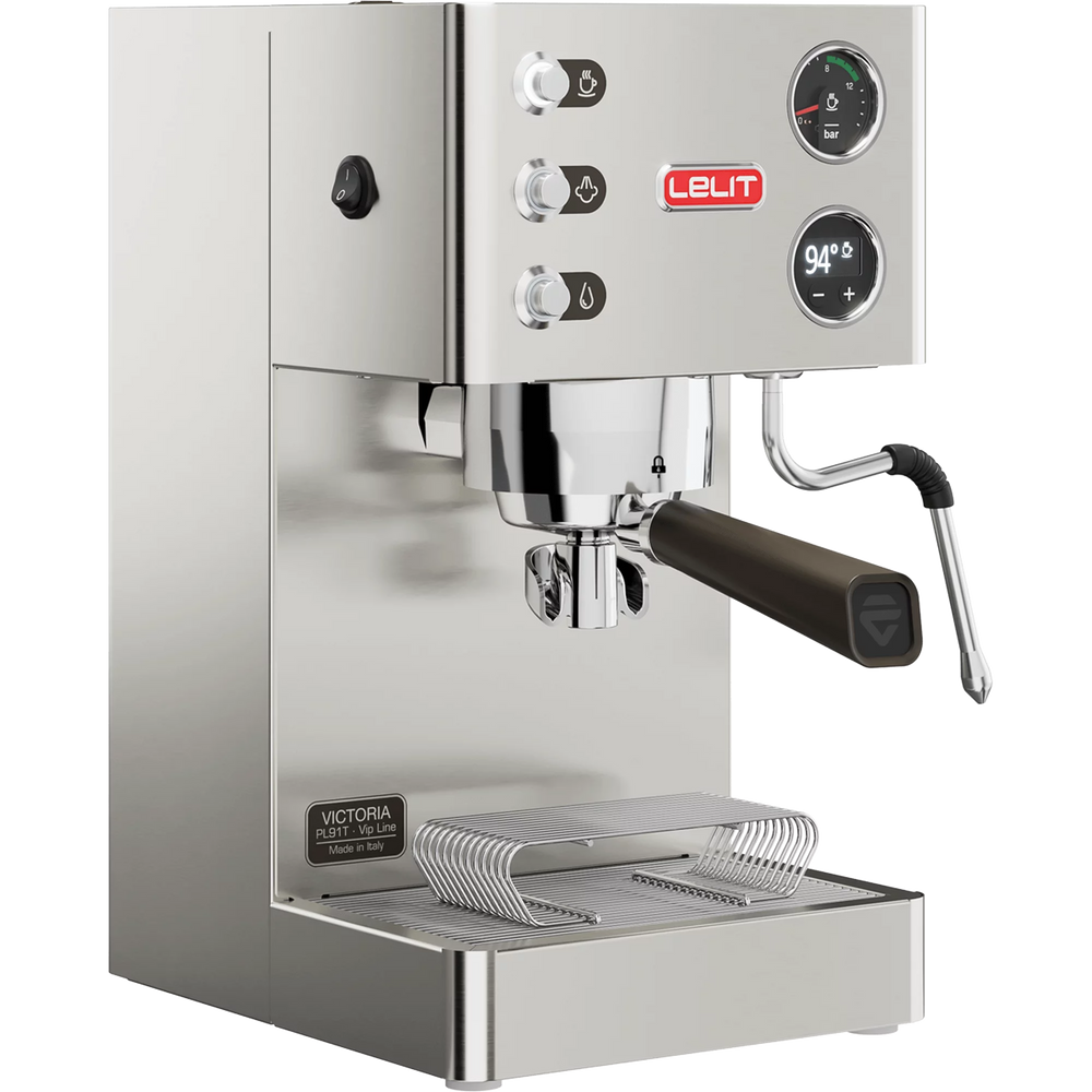 Lelit Victoria PL91T espresso machine, three-quarter view