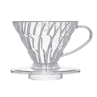 Hario V60 plastic dripper, transparant, maat 01