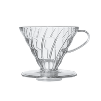 Hario V60 plastic dripper, transparant, maat 02