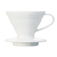 Hario V60 keramische dripper, wit, maat 01