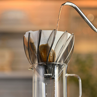 Hario V60 dripper Suiren, transparant zwart
