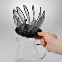 Hario V60 dripper Suiren, transparant zwart