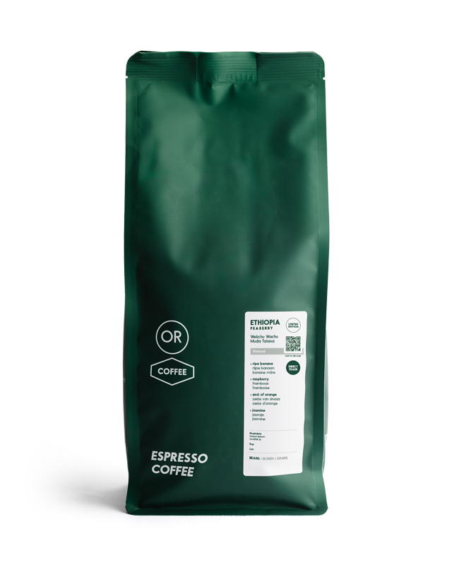 Ethiopië Peaberry Muda Tatesa - Natural (Espresso)