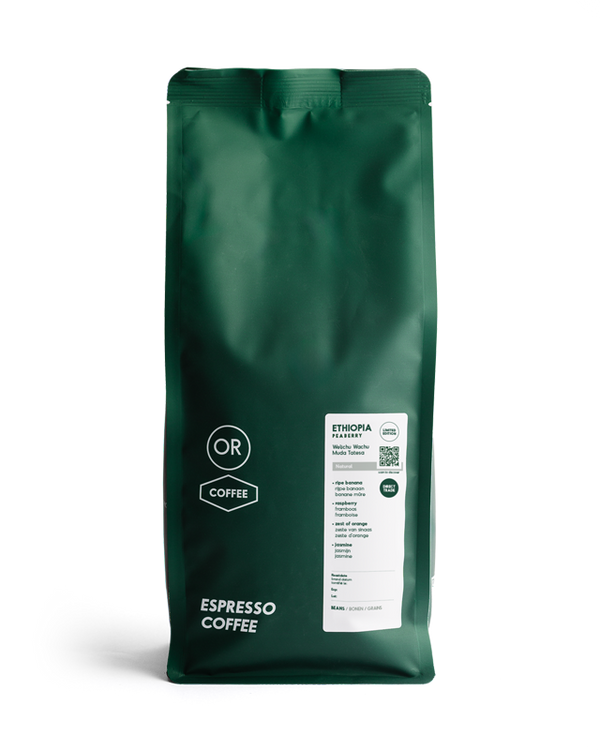 Ethiopië Peaberry Muda Tatesa - Natural (Espresso)